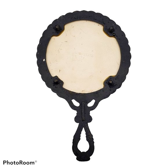 Mid-State Trivet Lees Kitchen Cast Iron Porcelain Tile Hot Plate Vintage Sweden - Picture 2 of 4